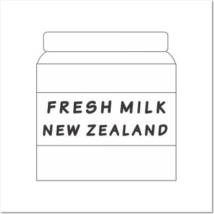 fresh milk new zealand Posters and Art